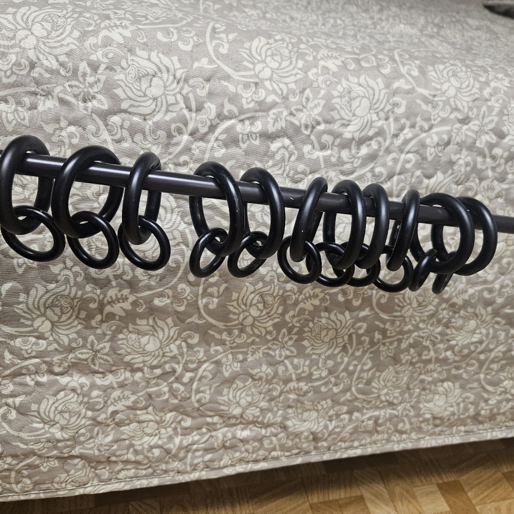 11 Pottery Barn Antique Bronze Curtain Double Rings Large